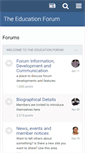 Mobile Screenshot of educationforum.ipbhost.com