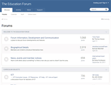 Tablet Screenshot of educationforum.ipbhost.com